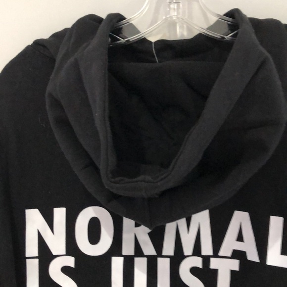 Dubgee by Whoopi sweatshirt “Normal is just a cycle” M. Black sweatshirt hoodie - Picture 3 of 8